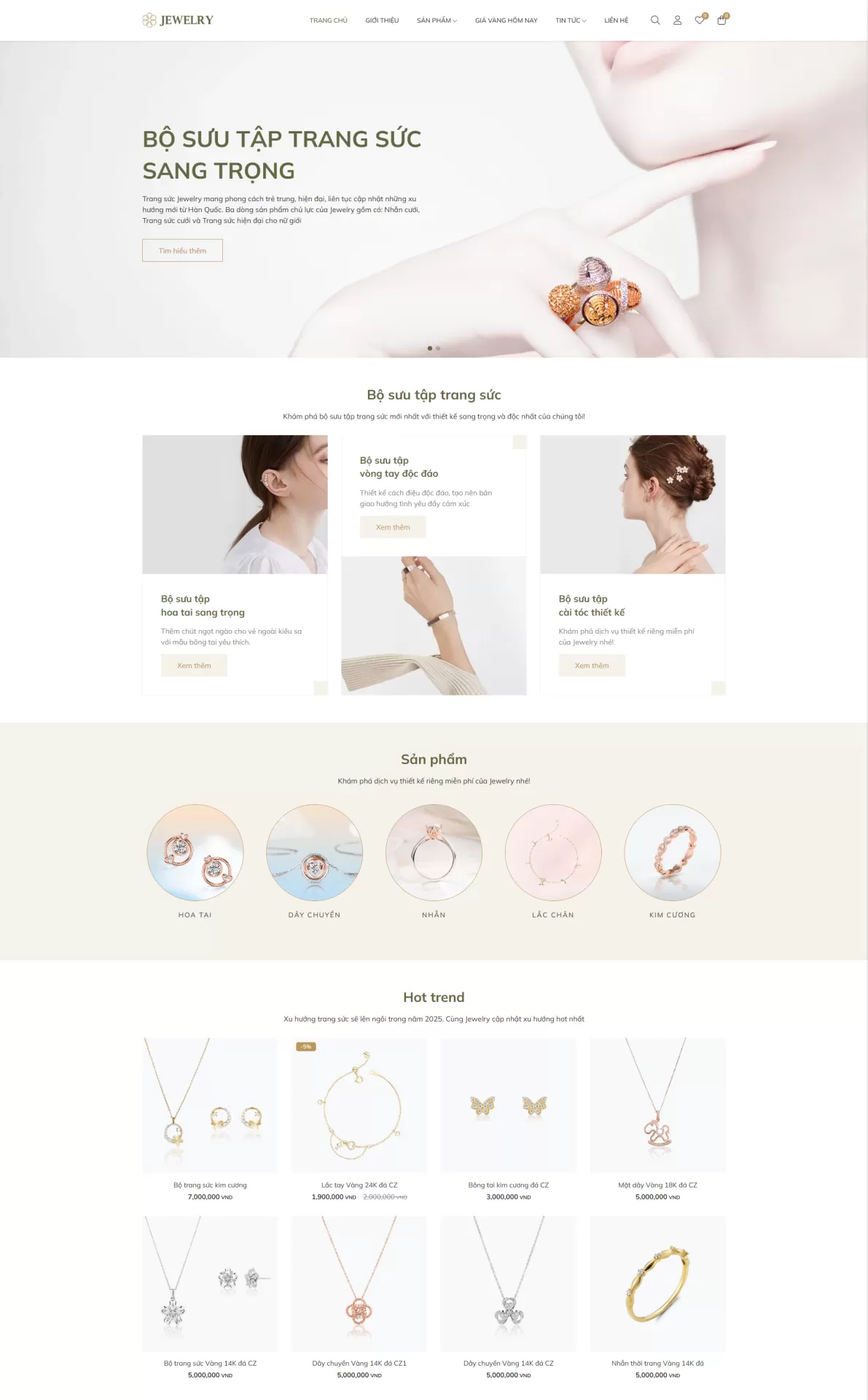 Mẫu Website Thời trang 08