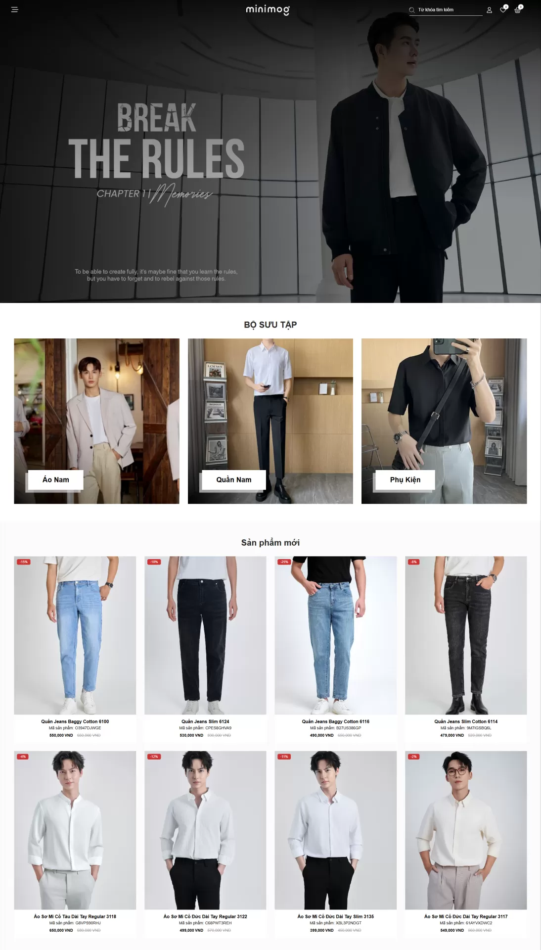 Mẫu Website Thời trang 09