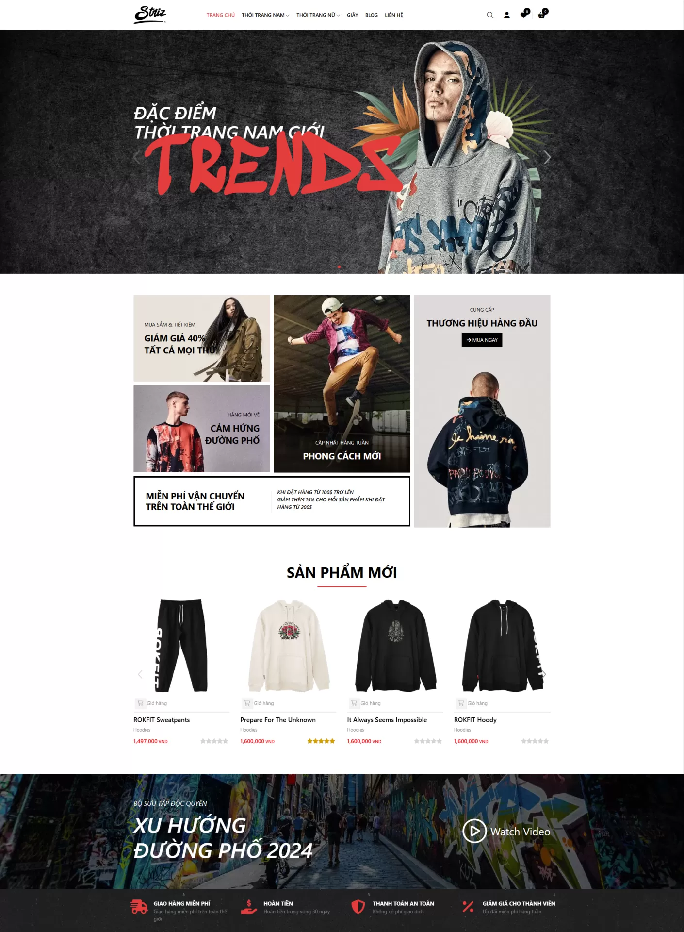 Mẫu Website Thời trang 10