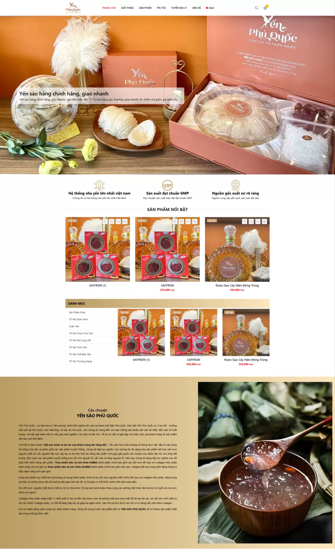 Mẫu Website Thực phẩm 03