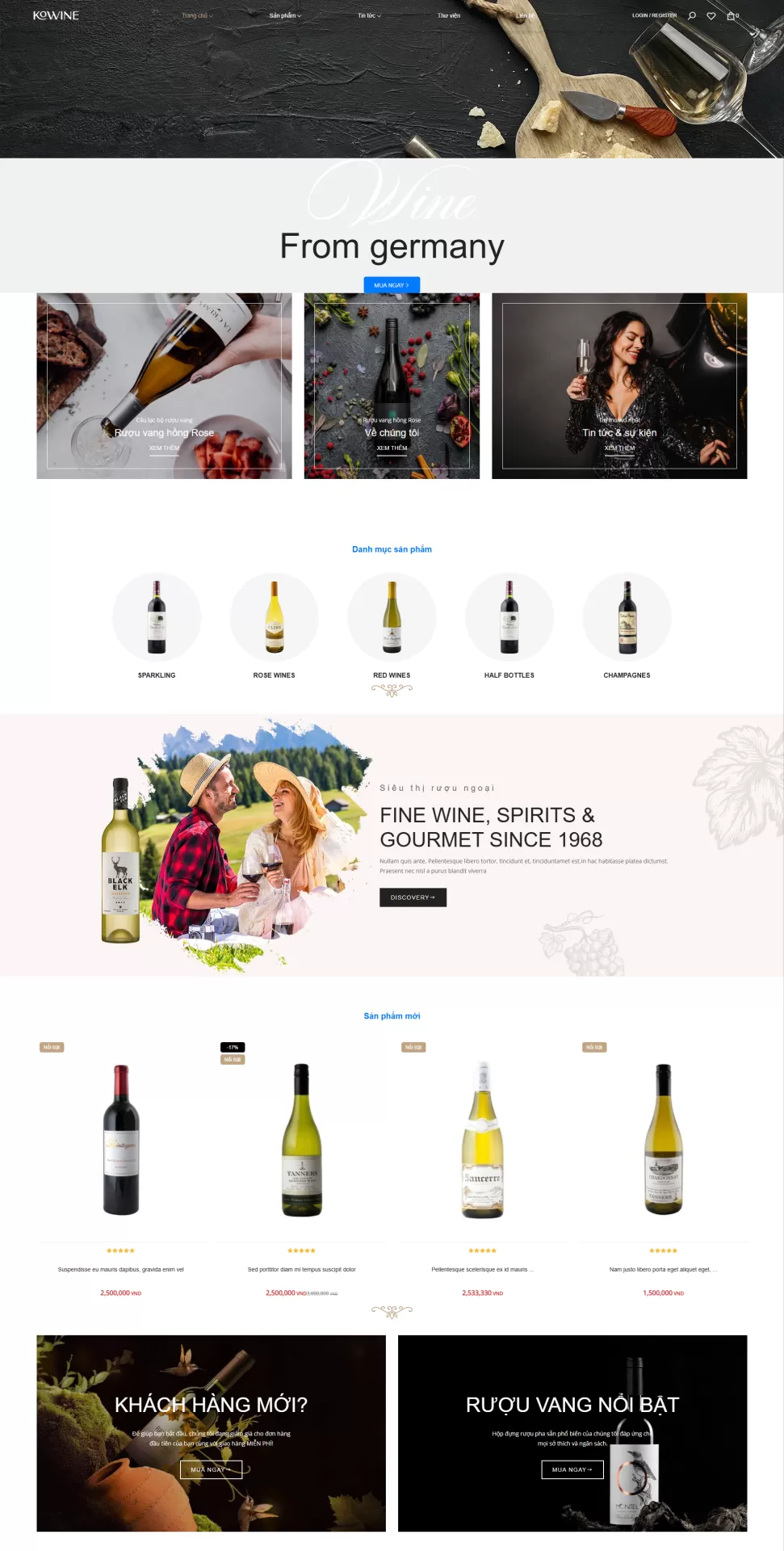 Mẫu Website Thực phẩm 04