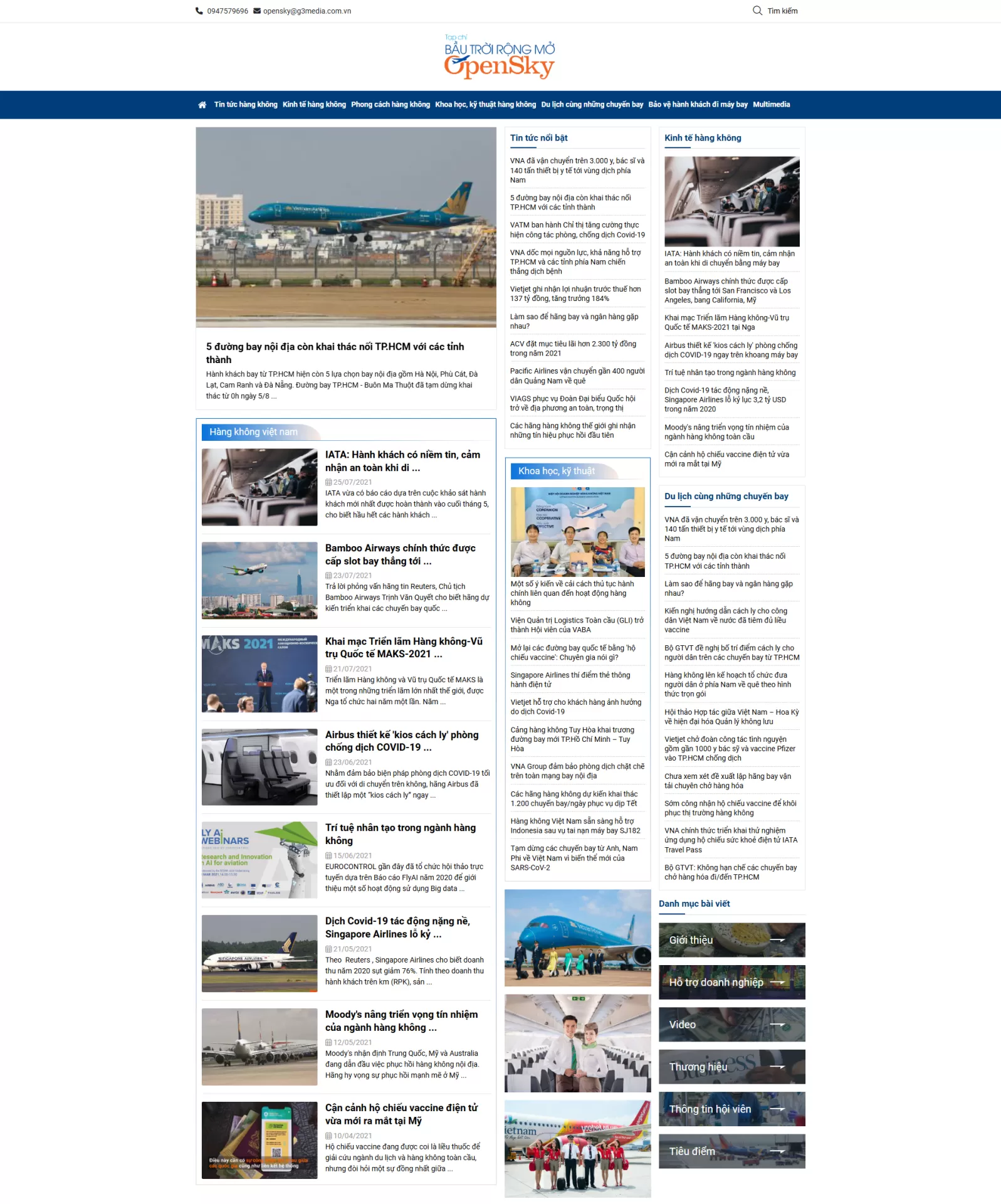 Mẫu Website Tin tức 01