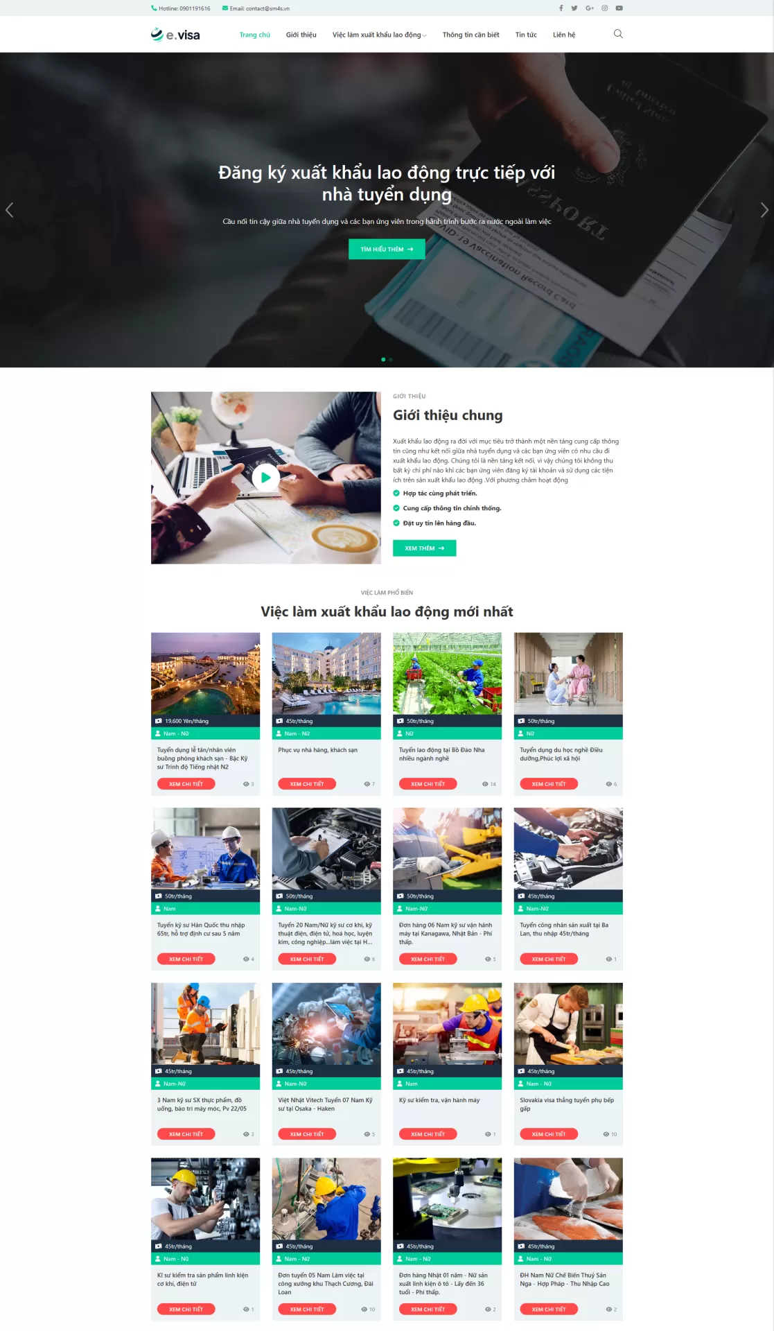 Mẫu Website Tuyển Dụng 01