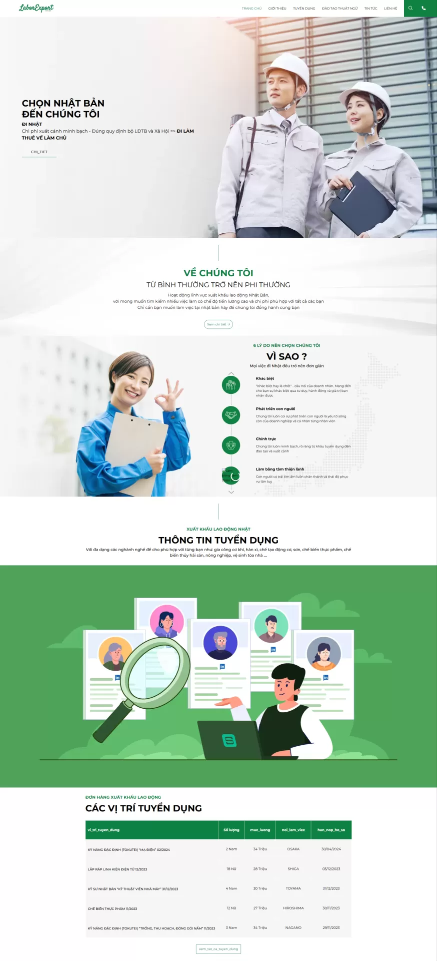 Mẫu Website Tuyển Dụng 02