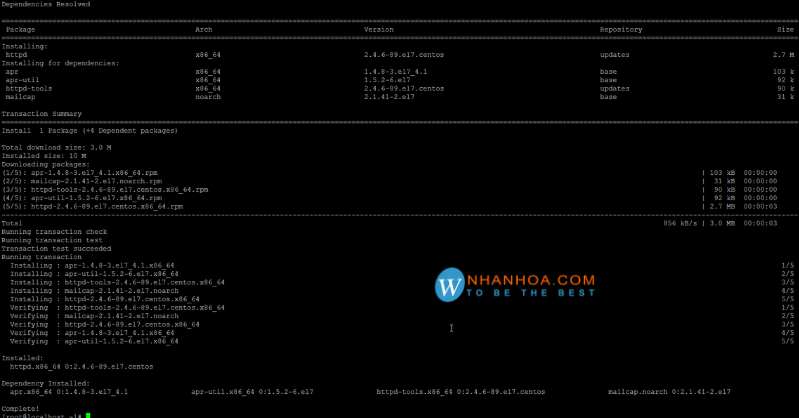 Настройка lamp centos 7