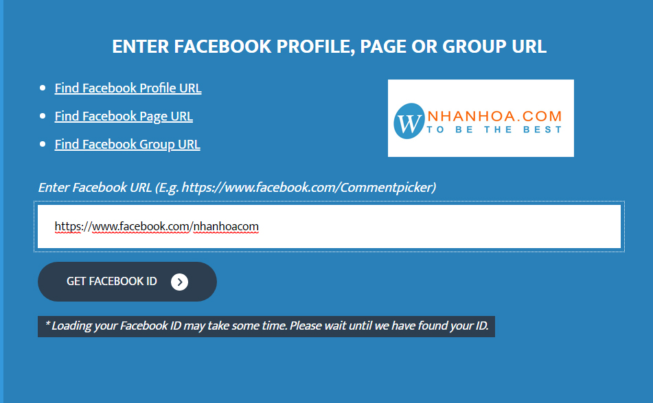 Lấy id fb [ĐƠN GIẢN VÀ NHANH CHÓNG]