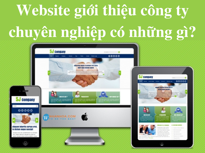 Website giới thiệu công ty chuyên nghiệp, chuẩn SEO