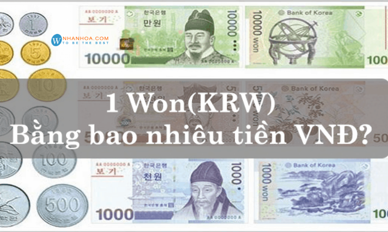 Tỷ giá hối đoái từ 1 nghìn won sang đồng Việt hiện nay là bao nhiêu?
